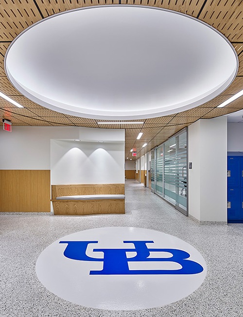 Interior of dental school building