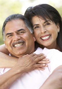 smiling older couple in Belton